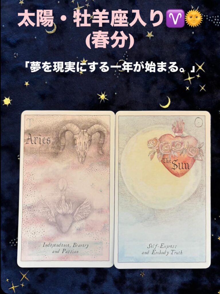 2026年3月20日 牡羊座・太陽(春分)